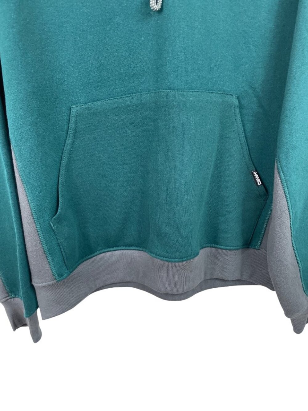 Tony Hawk Gray & Green Pullover Hoodie With Kangaroo Pocket Mens Size Medium - Picture 5 of 12